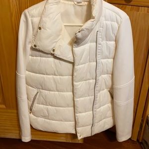 Medium in size white jacket